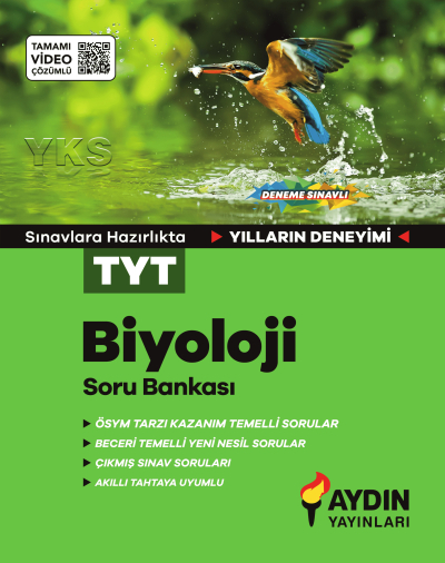 TYT Biyoloji Soru Bankası Aydın Yayınları Limon Fotokopi