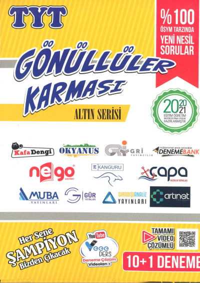 TYT Deneme Altın Serisi 10+1 Limon Fotokopi