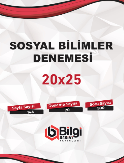 TYT Sosyal Bilimler Denemesi 20x25 Bilgi Arşivi Limon Fotokopi