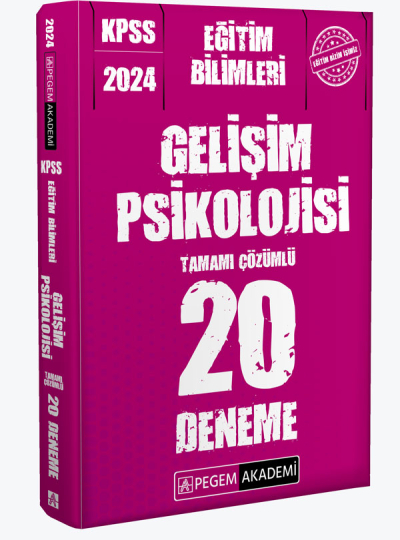 2024 KPSS Eğitim Bilimleri Gelişim Psikolojisi 20 Deneme Limon Fotokopi
