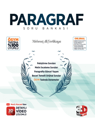 3D Paragraf Soru Bankası Limon Fotokopi