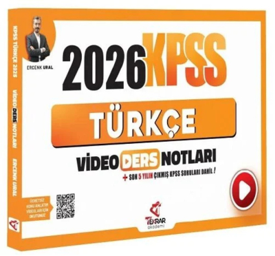 2026 KPSS Türkçe Video Ders Notları Tekrar Akademi Limon Fotokopi