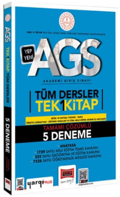2025 MEB-AGS Tüm Dersler 5 Deneme Çözümlü Tek Kitap Yargı Yayınları