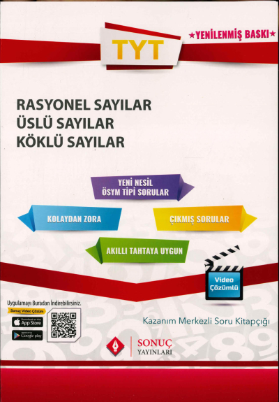 TYT RASYONEL - ÜSLÜ- KÖKLÜ SAYILAR SORU KİTAPÇIĞI Limon Fotokopi