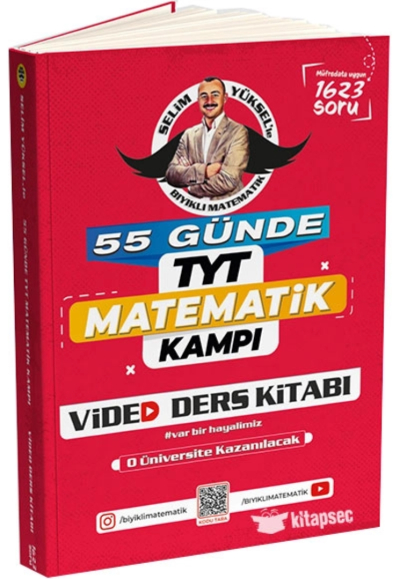 55 Günde TYT Matematik Kampı Video Ders Kitabı Bıyıklı Matematik Limon Fotokopi