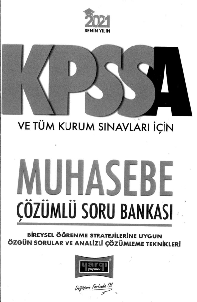 MUHASEBE ÇÖZÜMLÜ SORU BANKASI