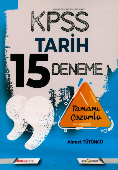 NET 15 TARİH TAMAMI ÇÖZÜMLÜ DENEME Limon Fotokopi