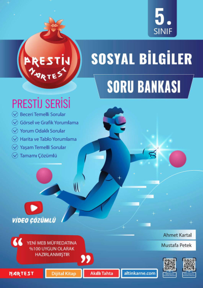 5. Sınıf Prestij Sosyal Bilgiler Soru Bankası Nartest Yayınevi