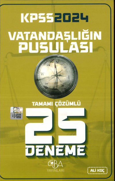2024 KPSS Vatandaşlığın Pusulası 25 Deneme Limon Fotokopi