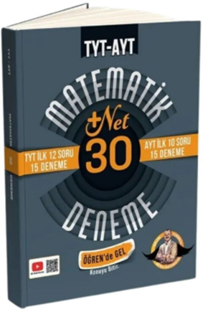 TYT İlk 12 AYT İlk 10 Soru Matematik 30 Deneme- Öğren de Gel +22 Net Bıyıklı Matematik Limon Fotokopi