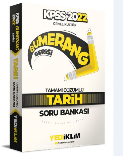 2022 KPSS Genel Kültür Bumerang Tarih Tamamı Çözümlü Soru Bankası Limon Fotokopi