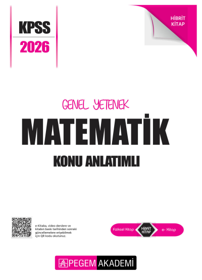 MATEMATİK 2026 KPSS Genel Yetenek Genel Kültür Lisans Konu Anlatımlı Modüler Set Pegem Yayınları Limon Fotokopi