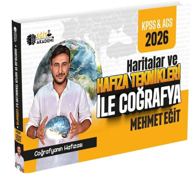 2026 MEB AGS KPSS Mehmet Eğit Haritalar ve Hafıza Teknikleriyle Coğrafya Eğit Akademi Limon Fotokopi