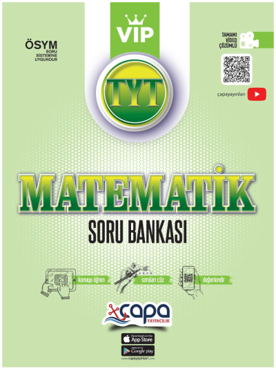 TYT Matematik VIP Soru Bankası Video Çözümlü Çapa Yayınları Limon Fotokopi