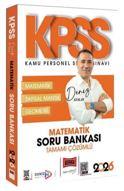 2026 KPSS Genel Yetenek Tamamı Çözümlü Matematik Soru Bankası (Deniz Atalay) Yargı Yayınları Limon Fotokopi