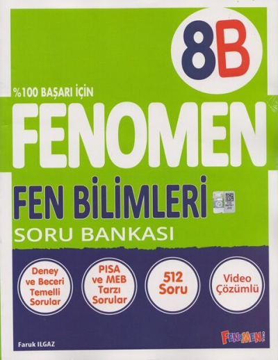 8. Sınıf Fenomen Fen Bilimleri B Soru Bankası Fenomen Okul Yayınları Limon Fotokopi
