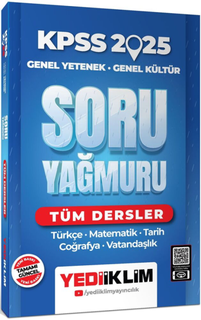 2025 KPSS Genel Yetenek Genel Kültür Tüm Dersler Soru Yağmuru Yediiklim Yayınları