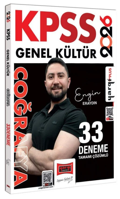 2026 KPSS Coğrafya 33 Deneme Çözümlü Engin Eraydın Yargı Yayınları Limon Fotokopi