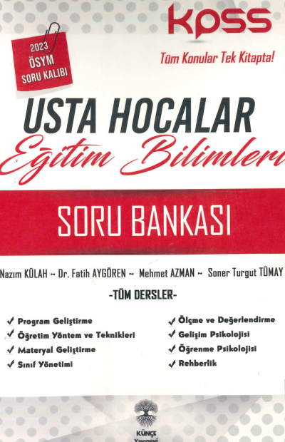 USTA HOCALAR EĞİTİM BİLİMLERİ TÜM DERSLER SORU BANKASI