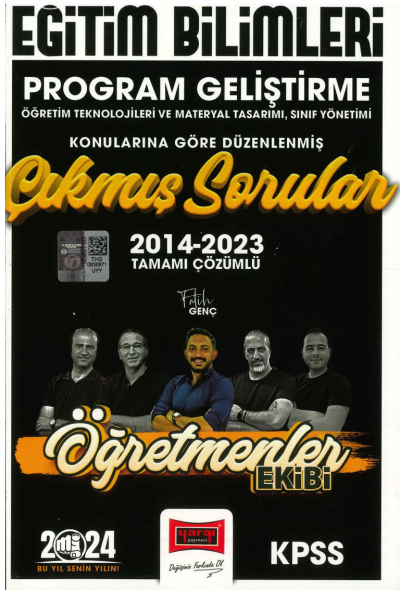 PROGRAM GELİŞTİRME 2014-2023 TAMAMI ÇÖZÜMLÜ ÇIKMIŞ SORULAR (ÖĞRETMENLER EKİBİ) Limon Fotokopi