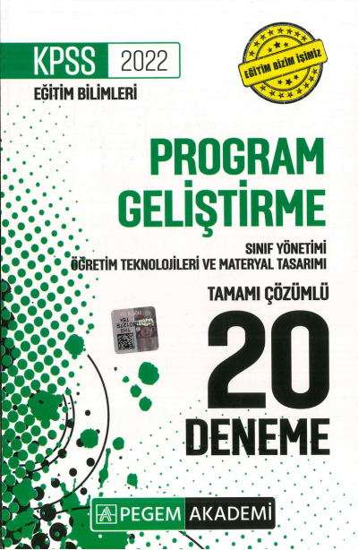 PROGRAM SINIF MATERYAL 20Lİ DENEME ÇÖZÜMLÜ