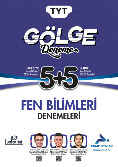 TYT Fen Bilimleri Gölge Deneme Paraf Yayınları Limon Fotokopi