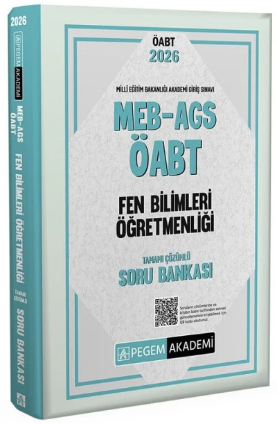 2026 MEB AGS ÖABT Fen Bilimleri Öğretmenliği Tamamı Çözümlü Soru Bankası Pegem Yayıncılık