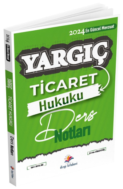 Dizgi Kitap 2024 Hakimlik YARGIÇ Ticaret Hukuku Ders Notları - Mustafa Dinçdemir, Ufuk Arslan Dizgi Kitap Limon Fotokopi