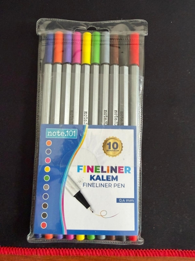 Note.101 Fineliner 10'lu Set Limon Fotokopi