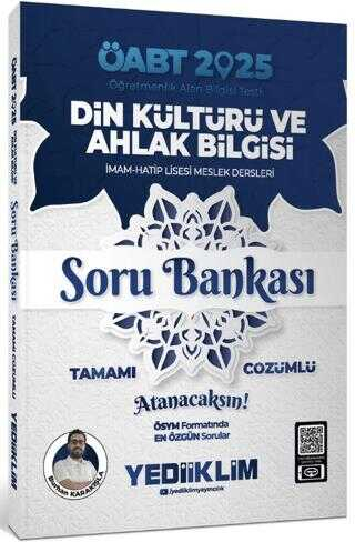 2025 ÖABT Din Kültürü ve Ahlak Bilgisi Soru Bankası Yediiklim Yayınları Limon Fotokopi