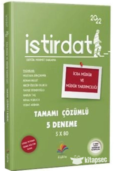 İSTİRDAT TAMAMI ÇÖZÜMLÜ 5 DENEME 5x80 Limon Fotokopi