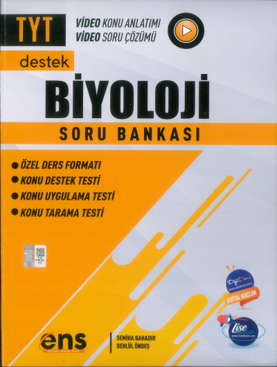 TYT Biyoloji Soru Bankası ENS Yayıncılık Limon Fotokopi