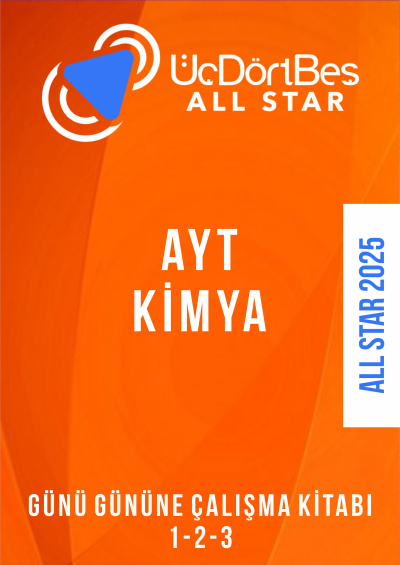 ALL STAR AYT KİMYA Günü Gününe Çalışma Kitabı (1-2-3 Hepsi Bir Arada)
