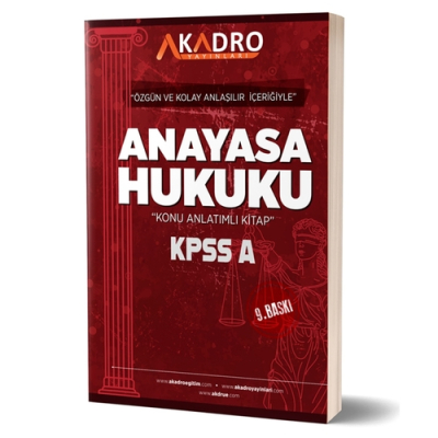 KPSS A Grubu Anayasa Hukuku Konu Anlatımlı A Kadro Yayınları 2024 Limon Fotokopi