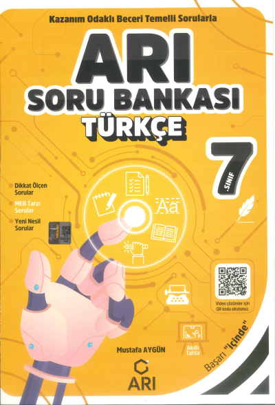 7. Sınıf Türkçe Arı Soru Bankası Arı Yayınları Limon Fotokopi