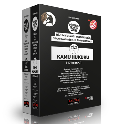MİHENK Nokta Atışı Hakim ve Savcı Yardımcılığı Sınavına Hazırlık Kamu Hukuku ve Özel Hukuk Soru Bankası Limon Fotokopi