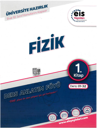 YKS - Mavi Set - DAF - Fizik - 1. Kitap Eis Yayınları Ders:01-32 9 ve 10. Sınıf Konularını Kapsar Limon Fotokopi