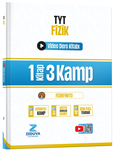 Fizikfinito TYT Fizik 1 Kitap 3 Kamp Video Ders Kitabı Zeduva Yayınları Limon Fotokopi