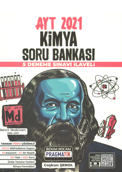 AYT Kimya Soru Bankası 5 Deneme Sınavı İlaveli Pragmatik Serisi (Pragmatik