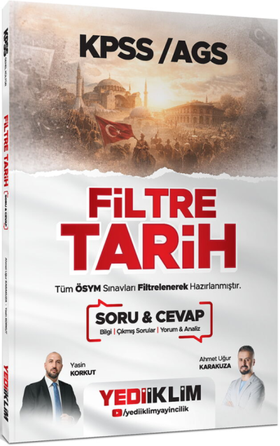 2026 KPSS MEB-AGS Filtre Tarih Soru Cevap Yediiklim Yayınları Limon Fotokopi