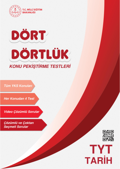 Dört Dörtlük Konu Pekiştirme Testleri TYT Tarih