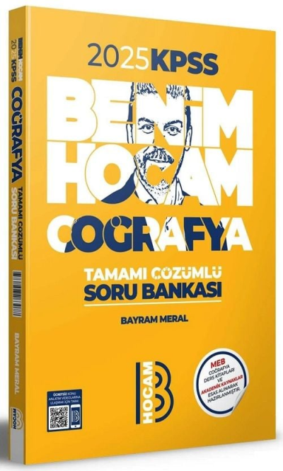 Benim Hocam Yayınları 2025 KPSS Coğrafya Tamamı Çözümlü Soru Bankası Limon Fotokopi