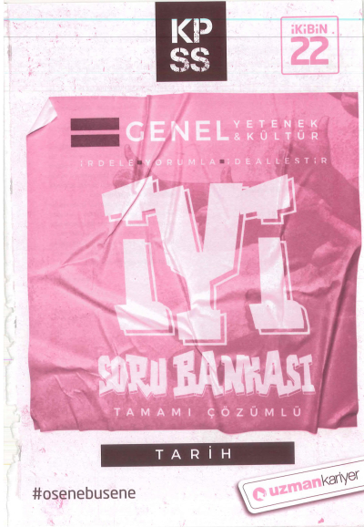 GY GK TARİH İYİ ÇÖZÜMLÜ SORU BANKASI Limon Fotokopi