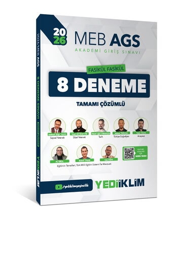 2026 MEB AGS Fasikül Fasikül 8 Deneme Tamamı Çözümlü Yediiklim Yayınları Limon Fotokopi