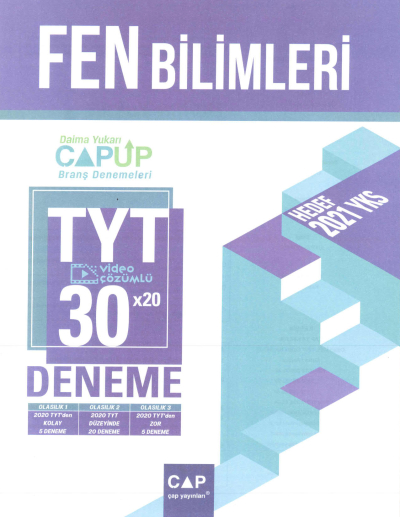 YKS TYT Fen Bilimleri 30x20 UP Deneme Video Çözümlü Limon Fotokopi