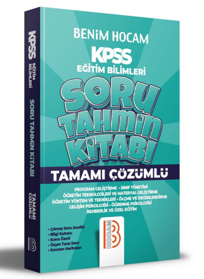 KPSS Eğitim Bilimleri Tamamı Çözümlü Soru Tahmin Kitabı Limon Fotokopi