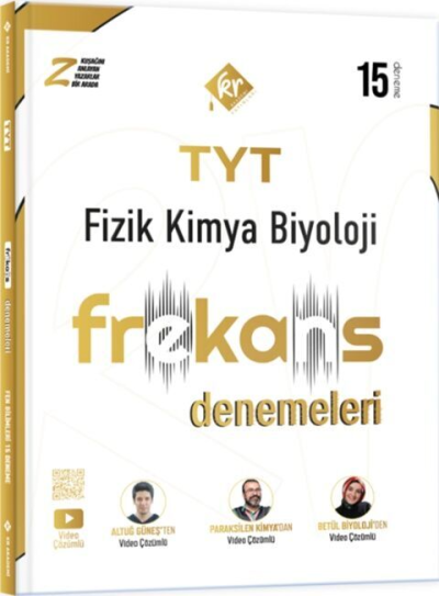 TYT Fizik Kimya Biyoloji FKB 15 li Frekans Denemeleri KR Akademi Limon Fotokopi