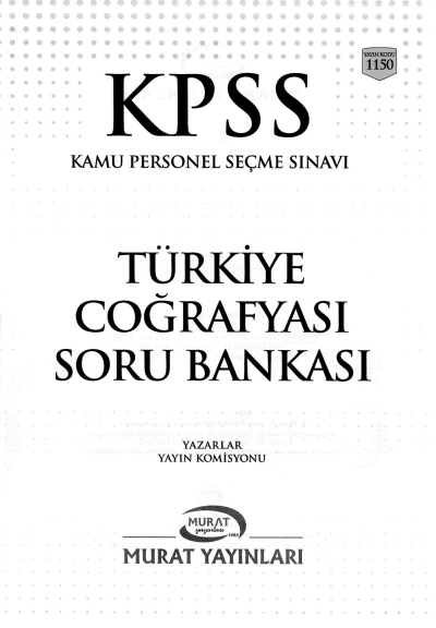 KPSS TÜRKİYE COĞRAFYASI SORU BANKASI ÇÖZÜMLÜ Limon Fotokopi