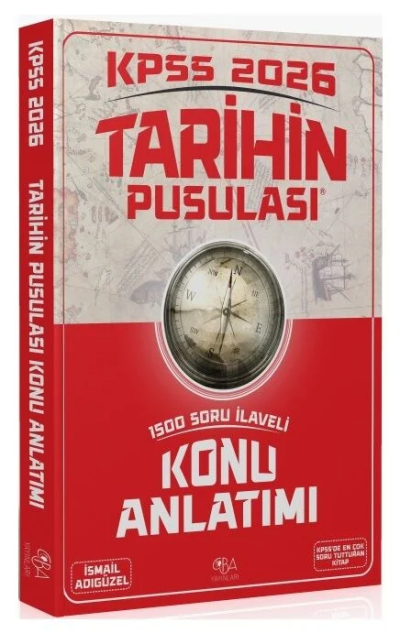 2026 KPSS Tarihin Pusulası Konu Anlatımı İsmail Adıgüzel CBA Yayınları Limon Fotokopi