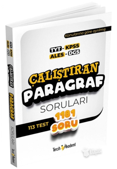 ÇALIŞTIRAN PARAGRAF SORULARI 1181 SORU